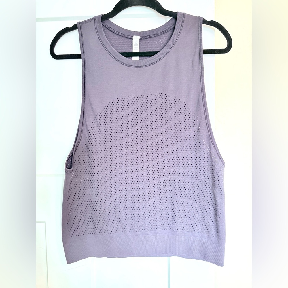 lululemon athletica Navy Tank Top mesh detail